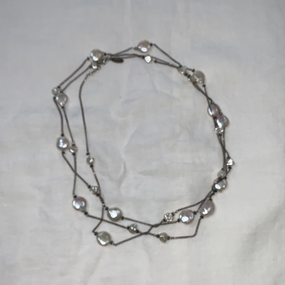 Kate McCullar Pearl and Silver Necklace - Picture 10 of 10
